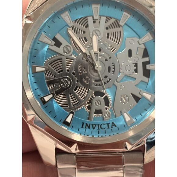 Invicta Objet D Art Men\'s Watch Skeleton Dial Tiffany Blue 50379 main image 9
